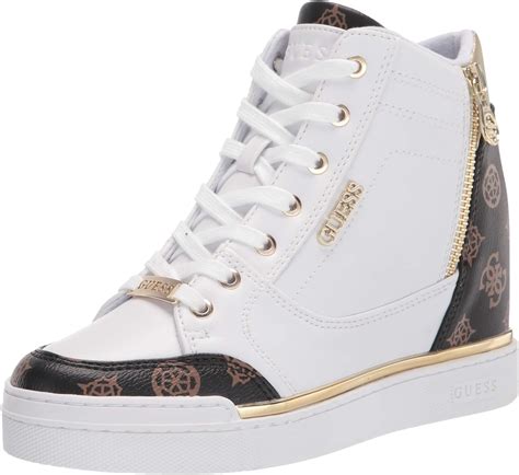 fake white guess shoes|guess white sneakers for women.